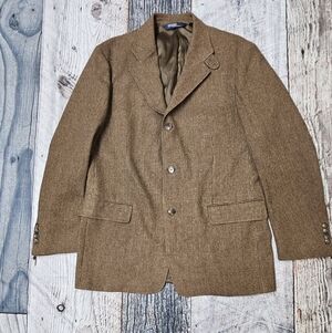 Polo Ralph Lauren Wool Tweed Blazer Sports Coat Men’s Size Large Vintage